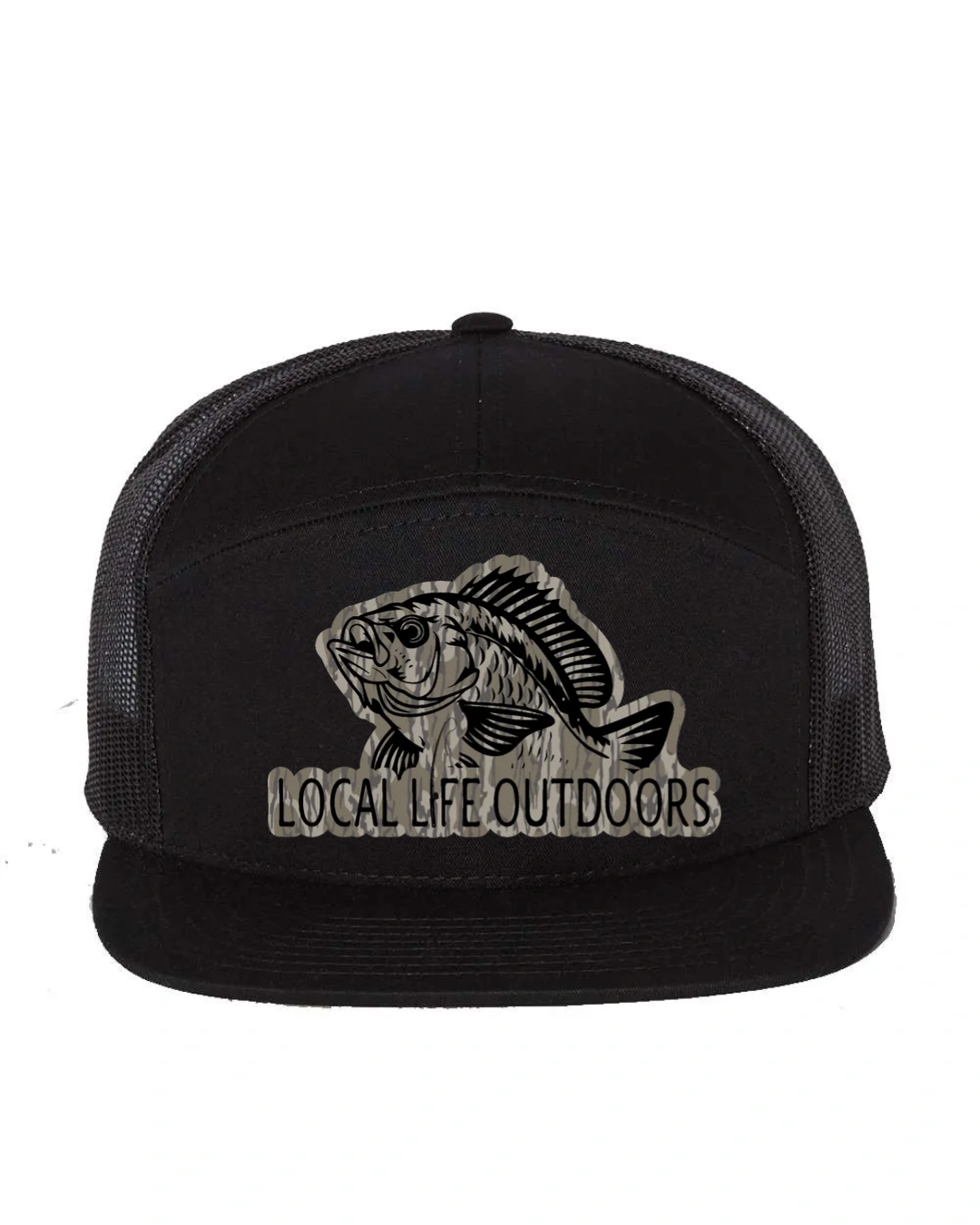 LLO Fish Logo Leather Patch Hat