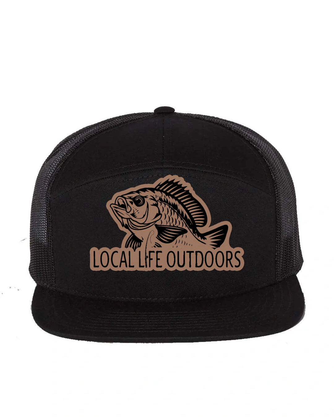LLO Fish Logo Leather Patch Hat