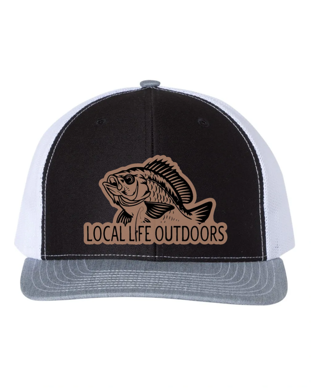 LLO Fish Logo Leather Patch Hat
