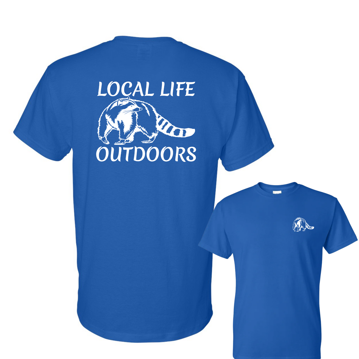Local Life Outdoors Raccoon Print Classic Tee
