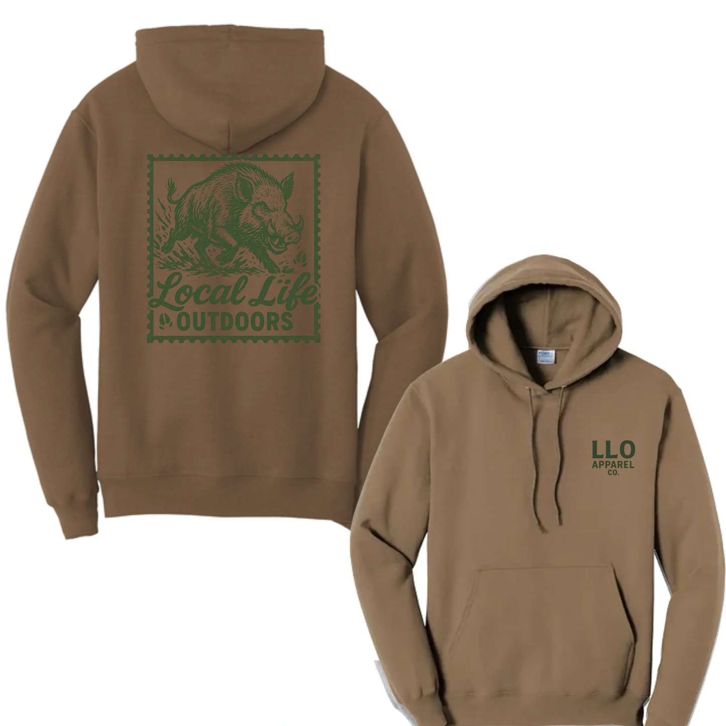 Local Life Outdoors Hog Stamp Logo Classic Tee