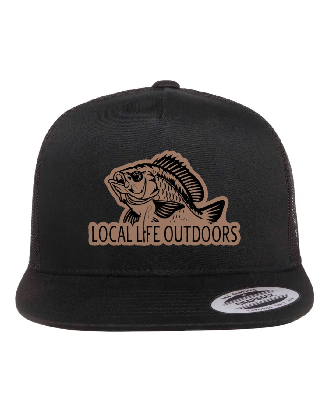 LLO Fish Logo Leather Patch Hat