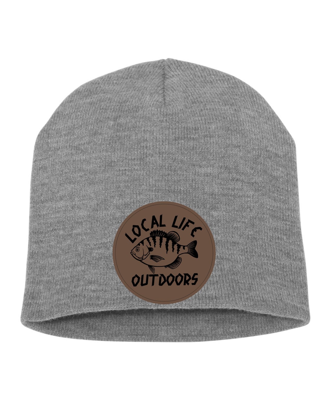 Local Life Outdoors Leather Patch Beanie