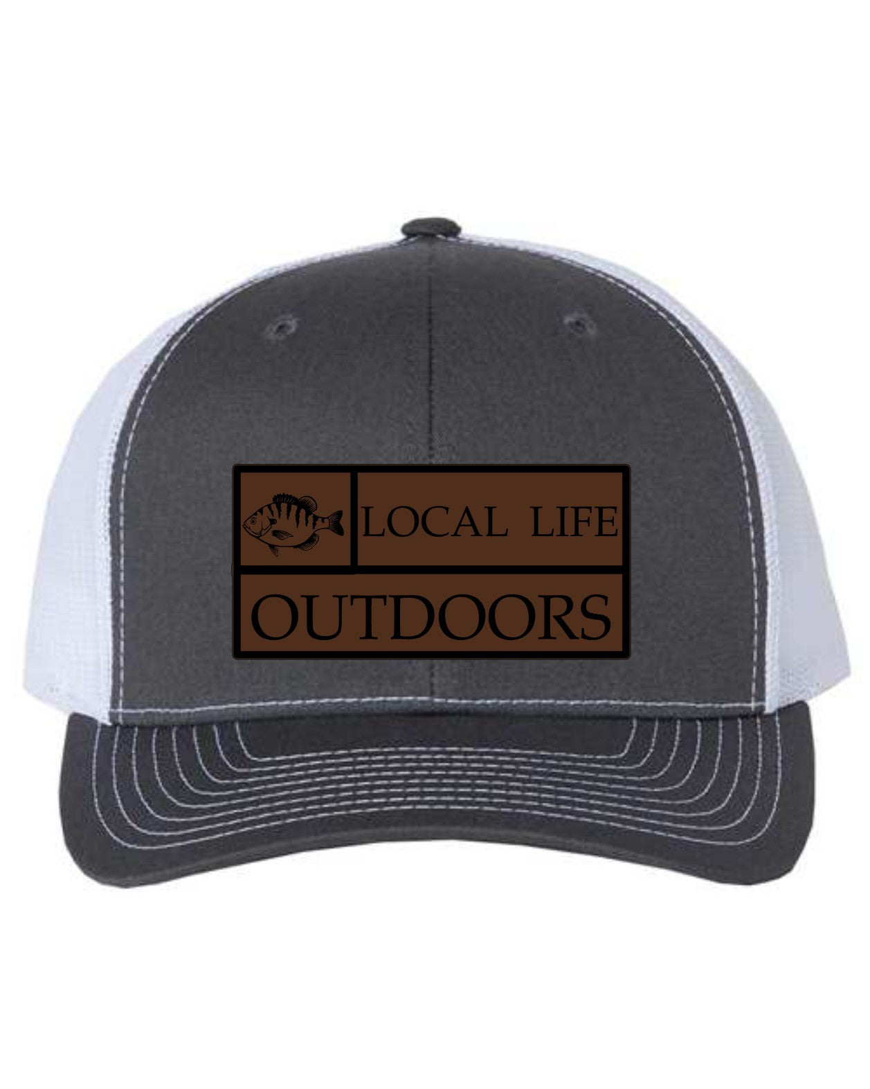 Local Life Outdoors Banner Print Leather Patch Richardson 112 Hat