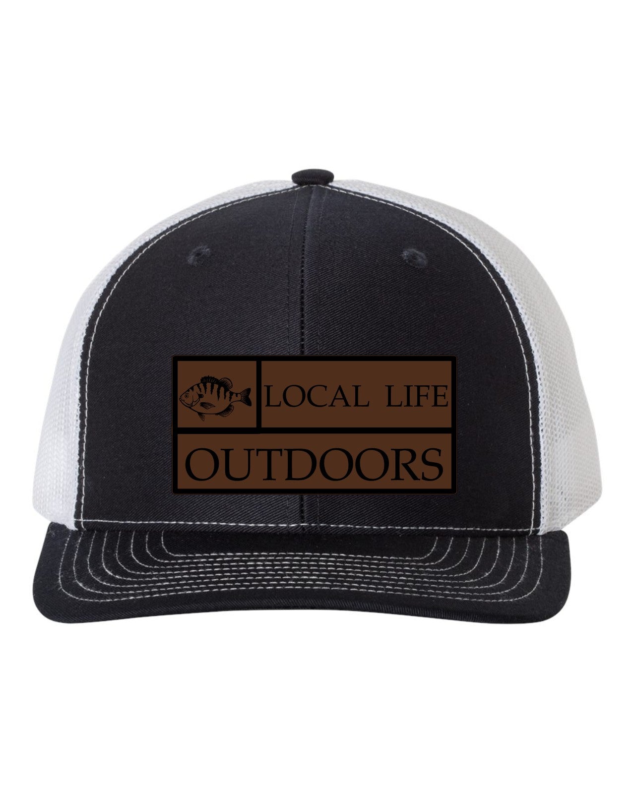 Local Life Outdoors Banner Print Leather Patch Richardson 112 Hat