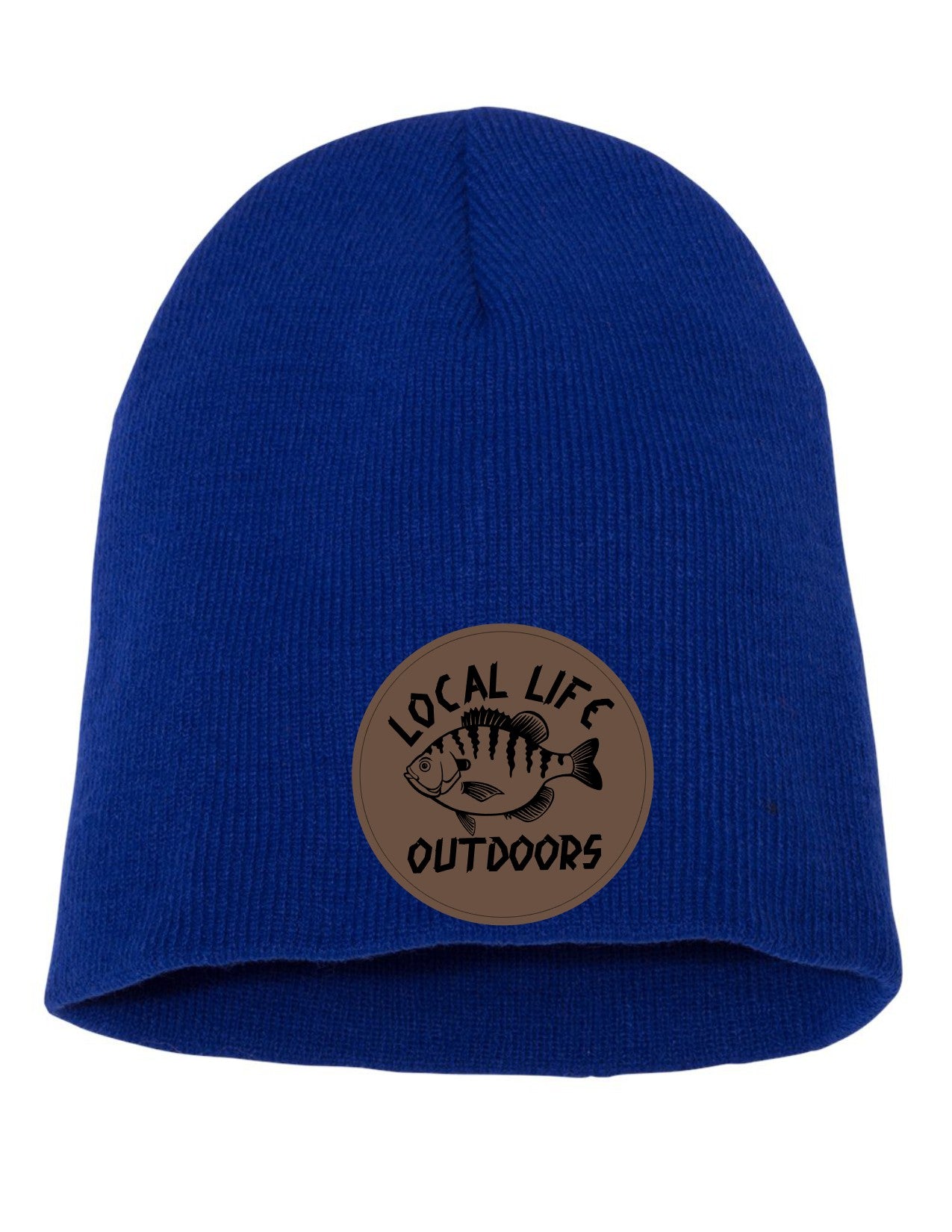 Local Life Outdoors Leather Patch Beanie