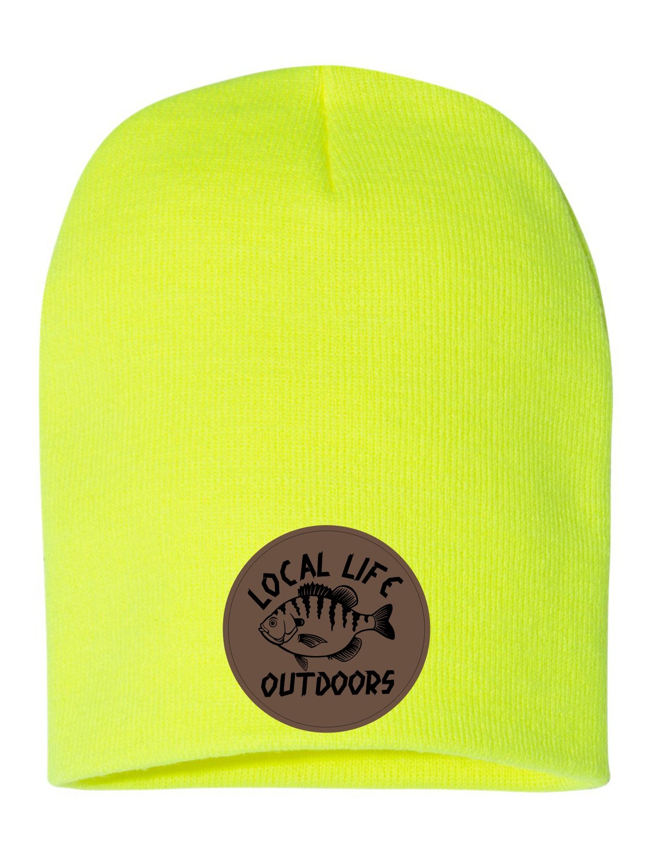 Local Life Outdoors Leather Patch Beanie