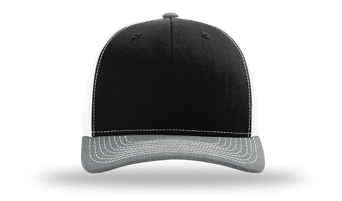 LLO  Full Color Fish Leather Patch Richardson 112 Trucker Hat