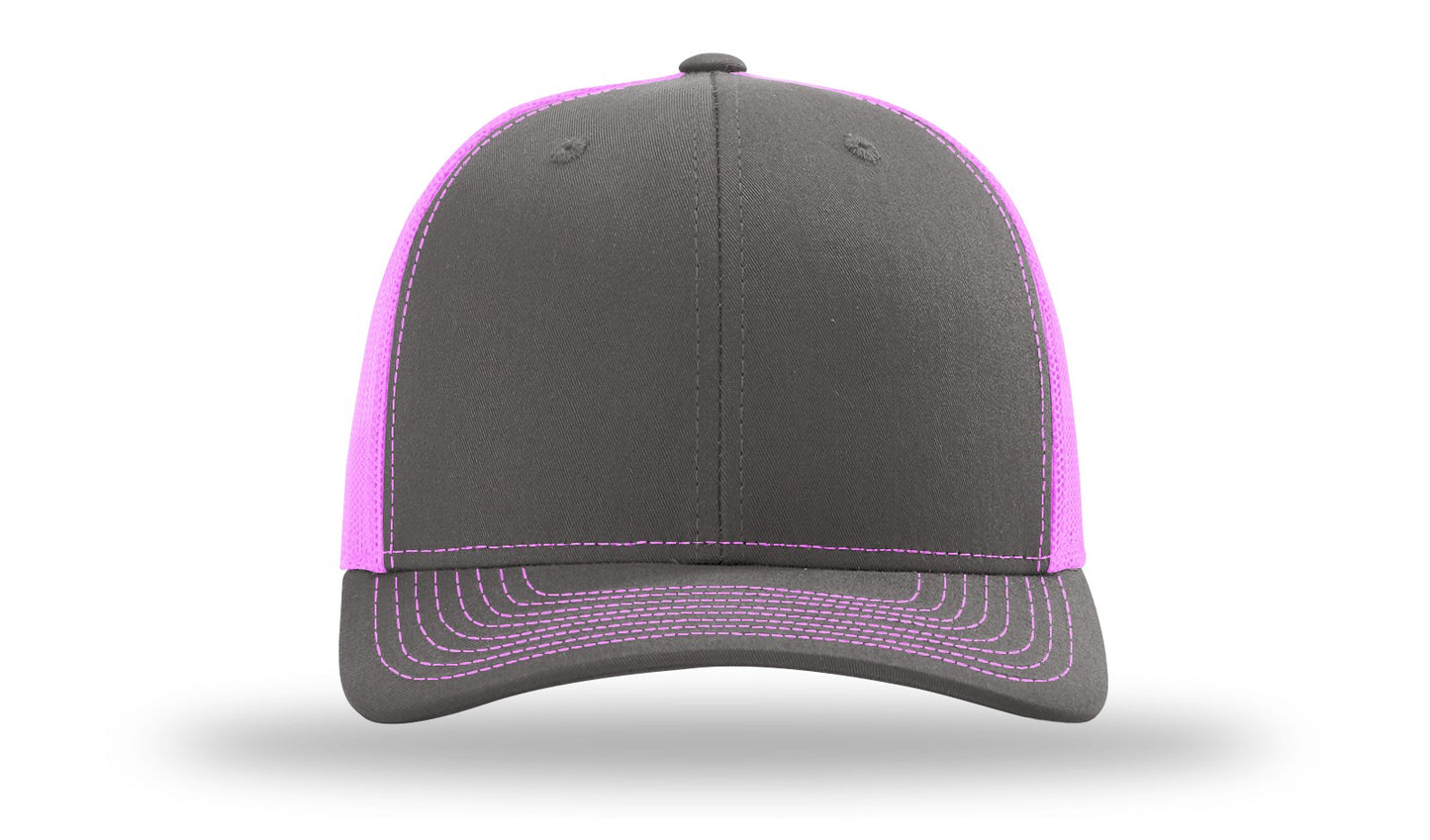 LLO  Full Color Fish Leather Patch Richardson 112 Trucker Hat