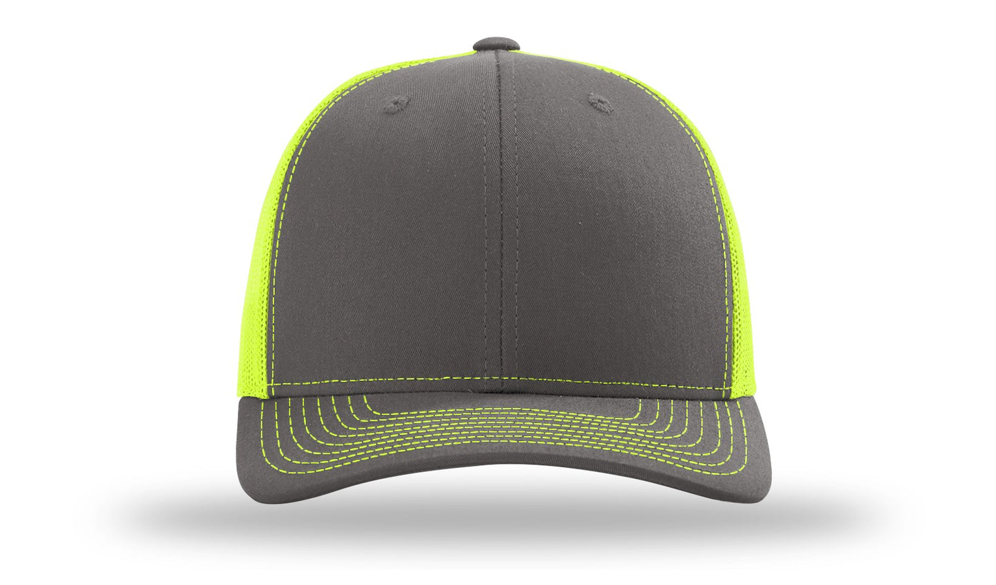 LLO  Full Color Fish Leather Patch Richardson 112 Trucker Hat