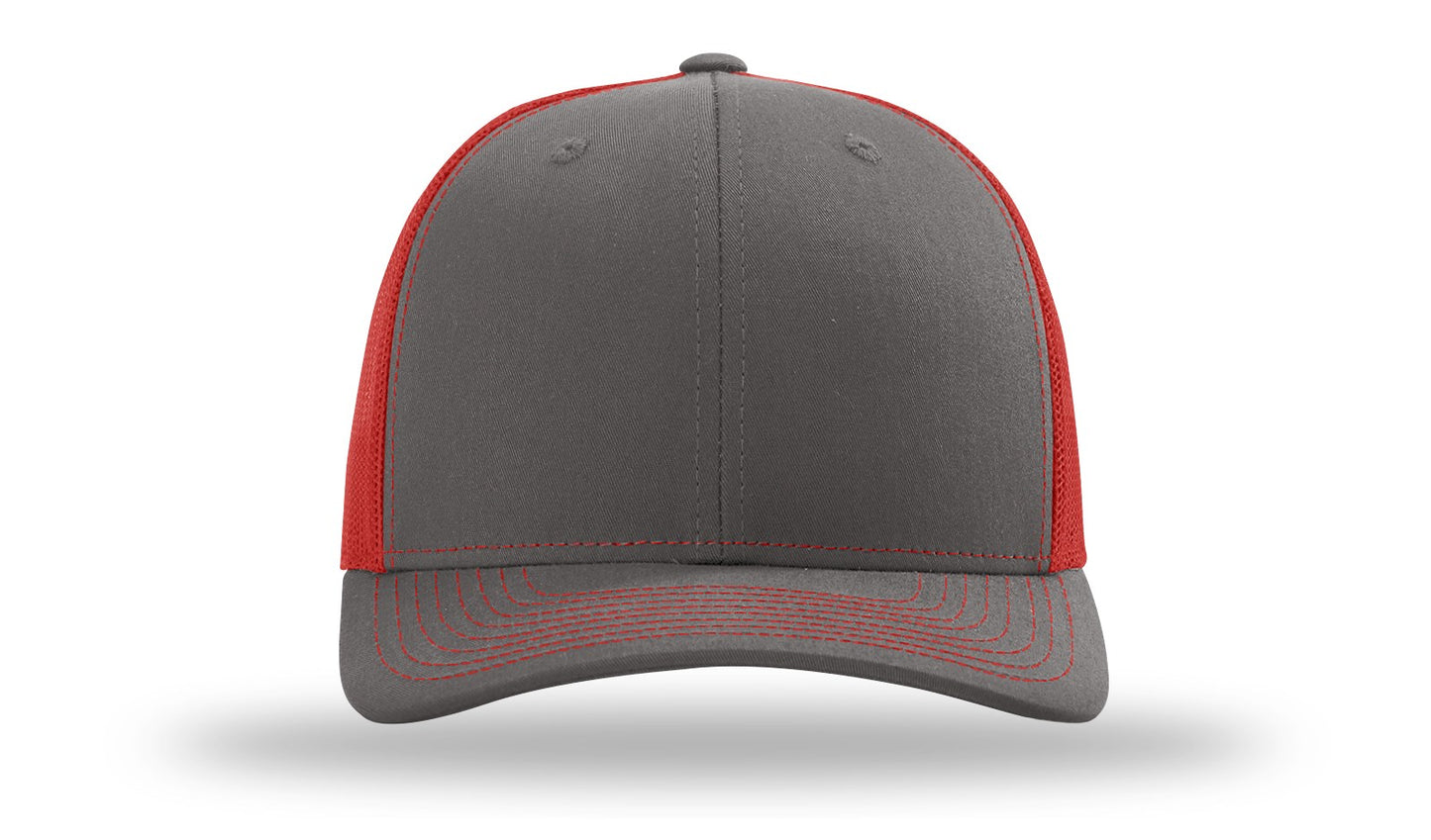 LLO  Full Color Fish Leather Patch Richardson 112 Trucker Hat