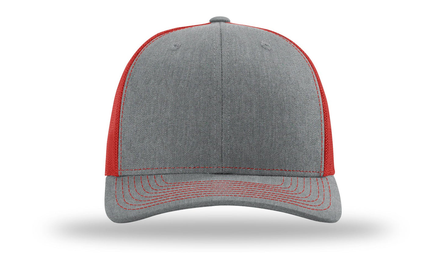 LLO  Full Color Fish Leather Patch Richardson 112 Trucker Hat