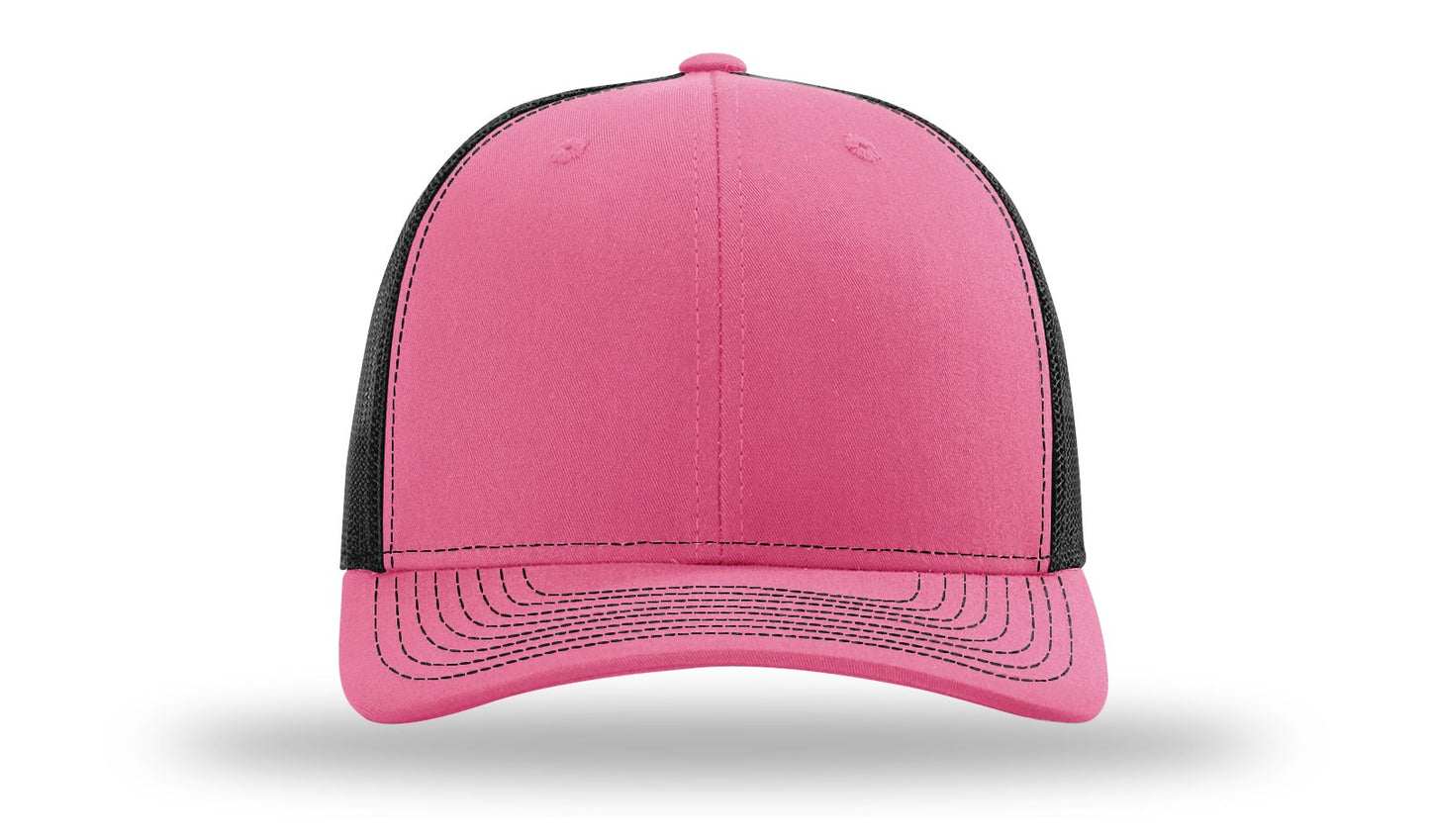 LLO  Full Color Fish Leather Patch Richardson 112 Trucker Hat