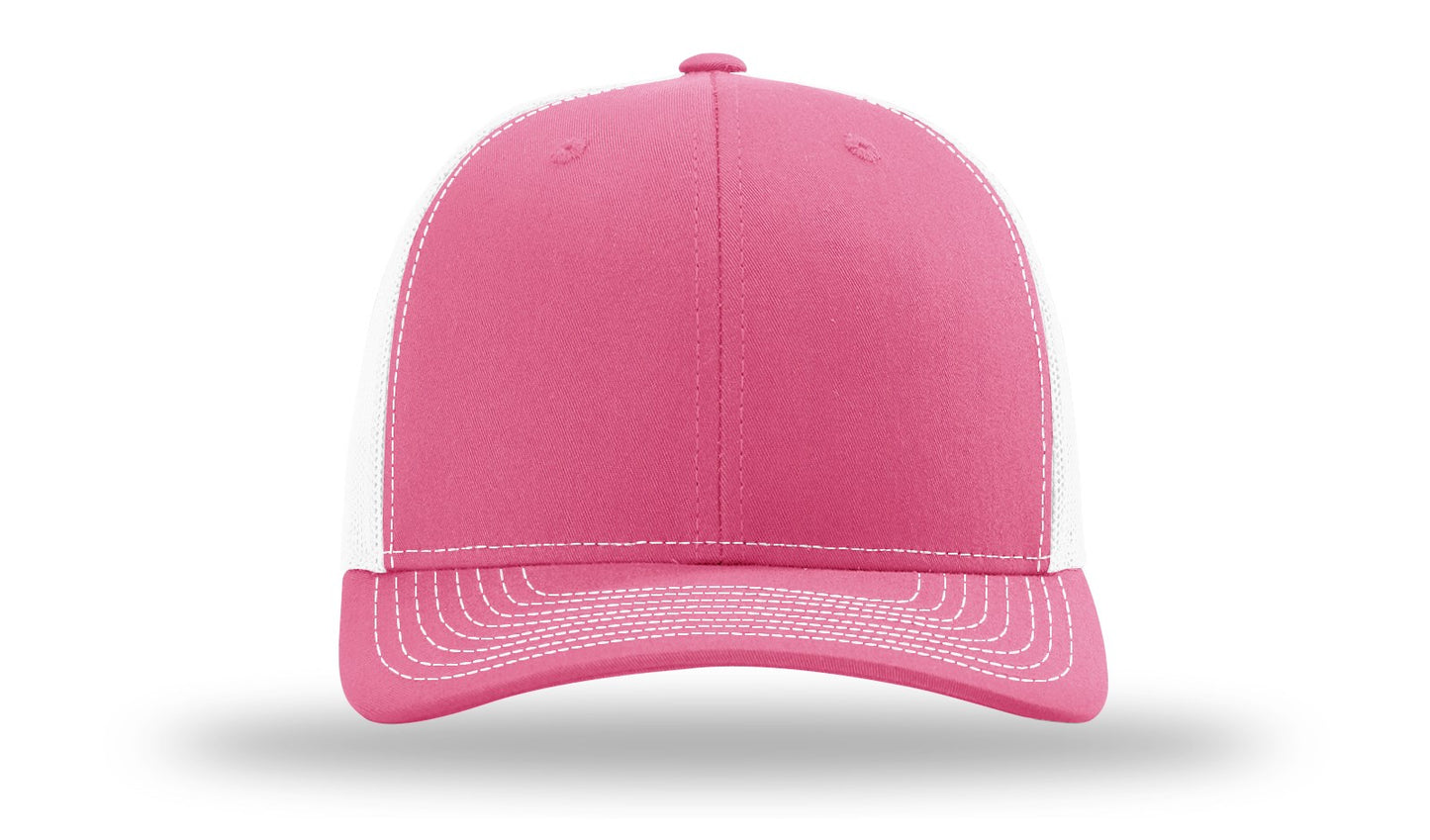 LLO  Full Color Fish Leather Patch Richardson 112 Trucker Hat