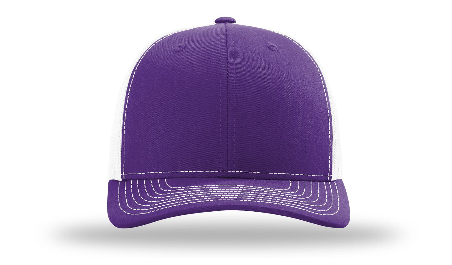 LLO  Full Color Fish Leather Patch Richardson 112 Trucker Hat