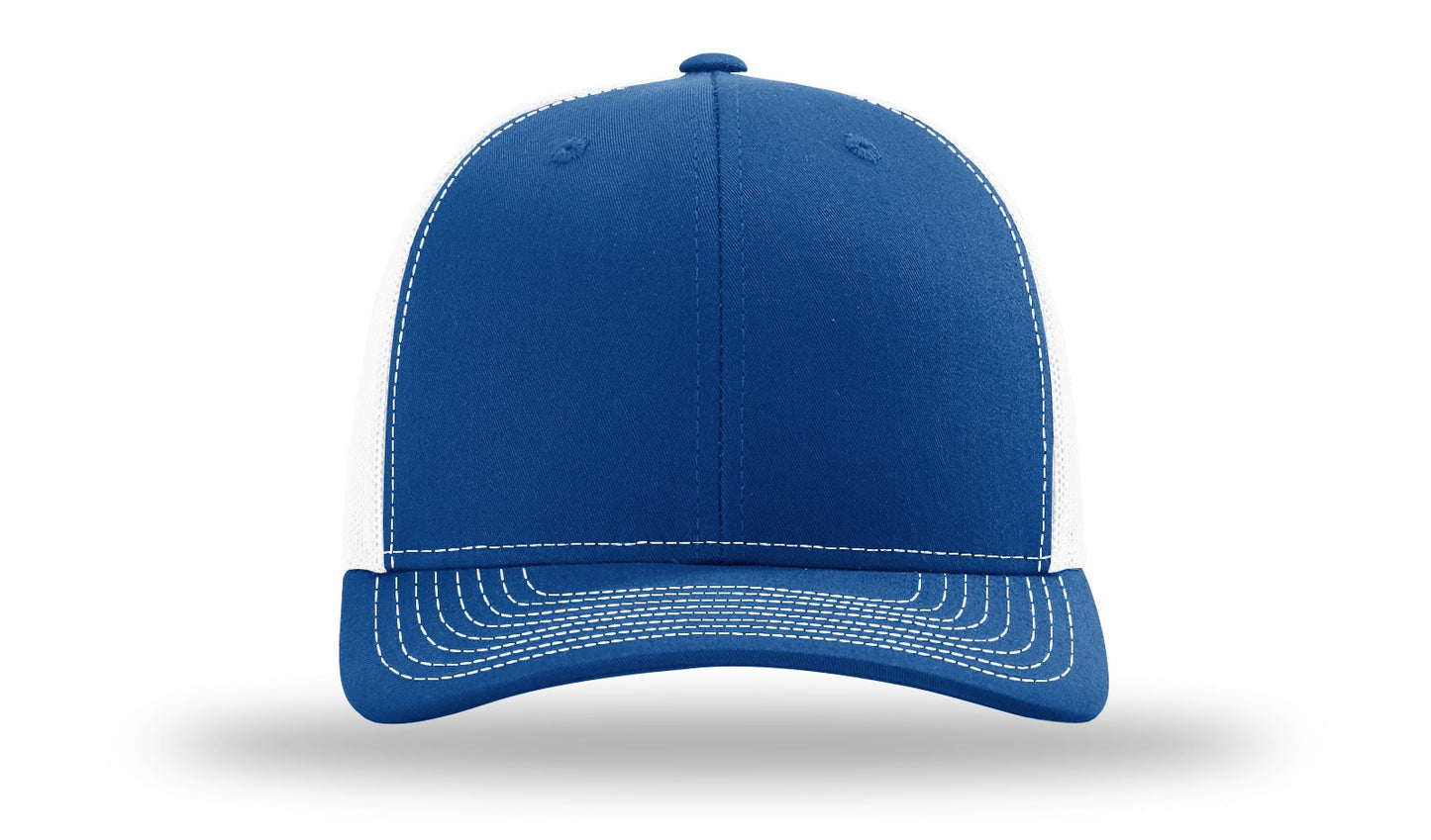 LLO  Full Color Fish Leather Patch Richardson 112 Trucker Hat