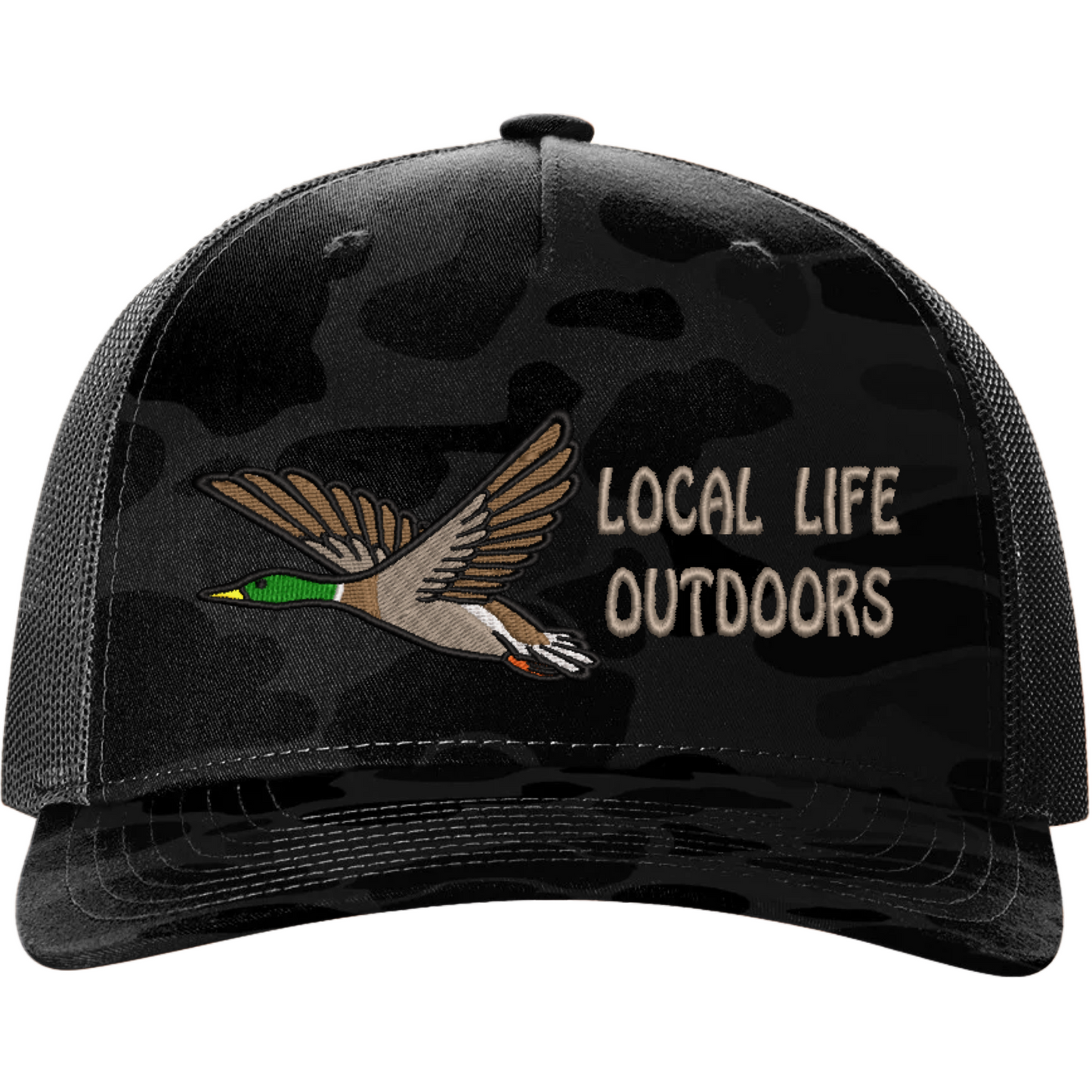LLO Duck Camo Richardson 112 Trucker Hat