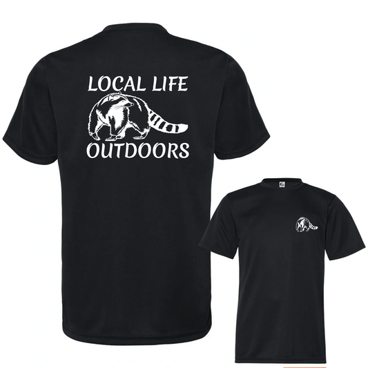 Local Life Outdoors Raccoon Print Classic Tee