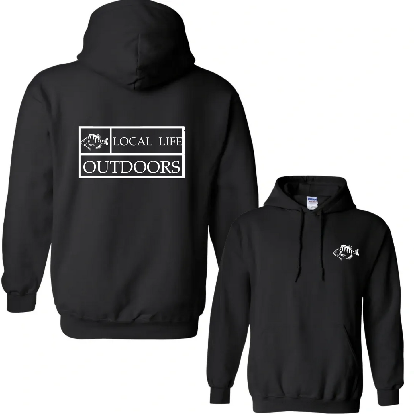 Local Life Outdoors Banner Print Hoodie