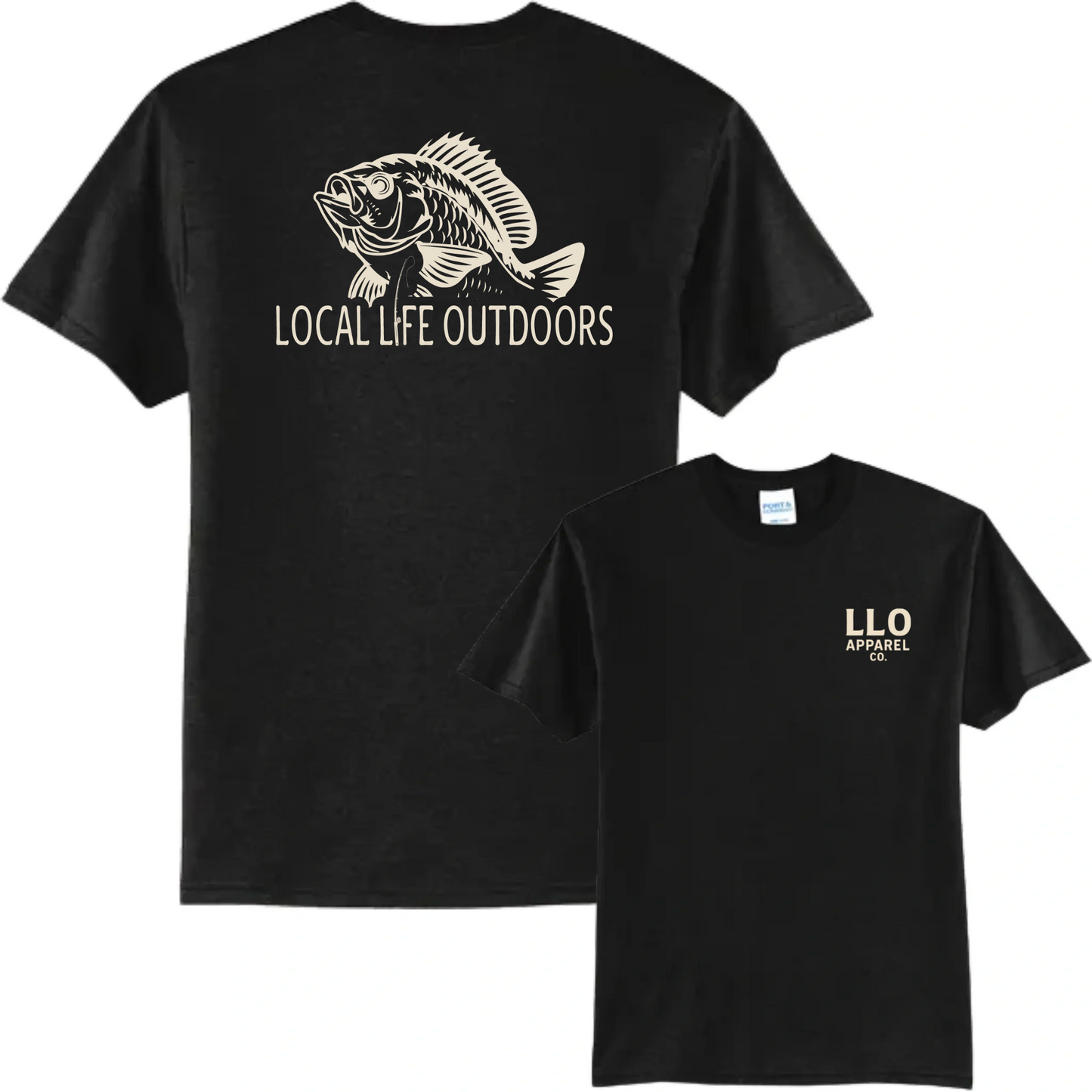 Local Life Outdoors  Fish Logo Classic Tee