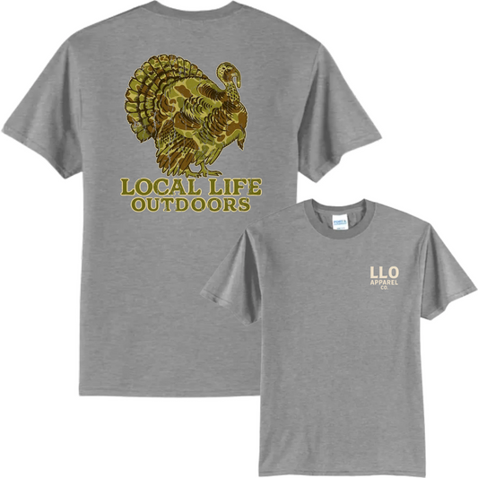 Local Life Outdoors Camo Turkey Logo Classic Tee
