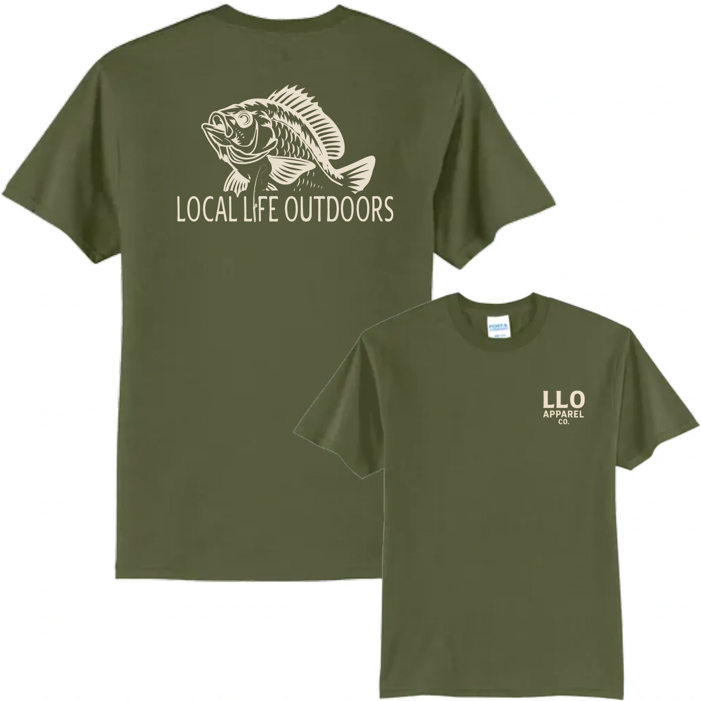 Local Life Outdoors  Fish Logo Classic Tee