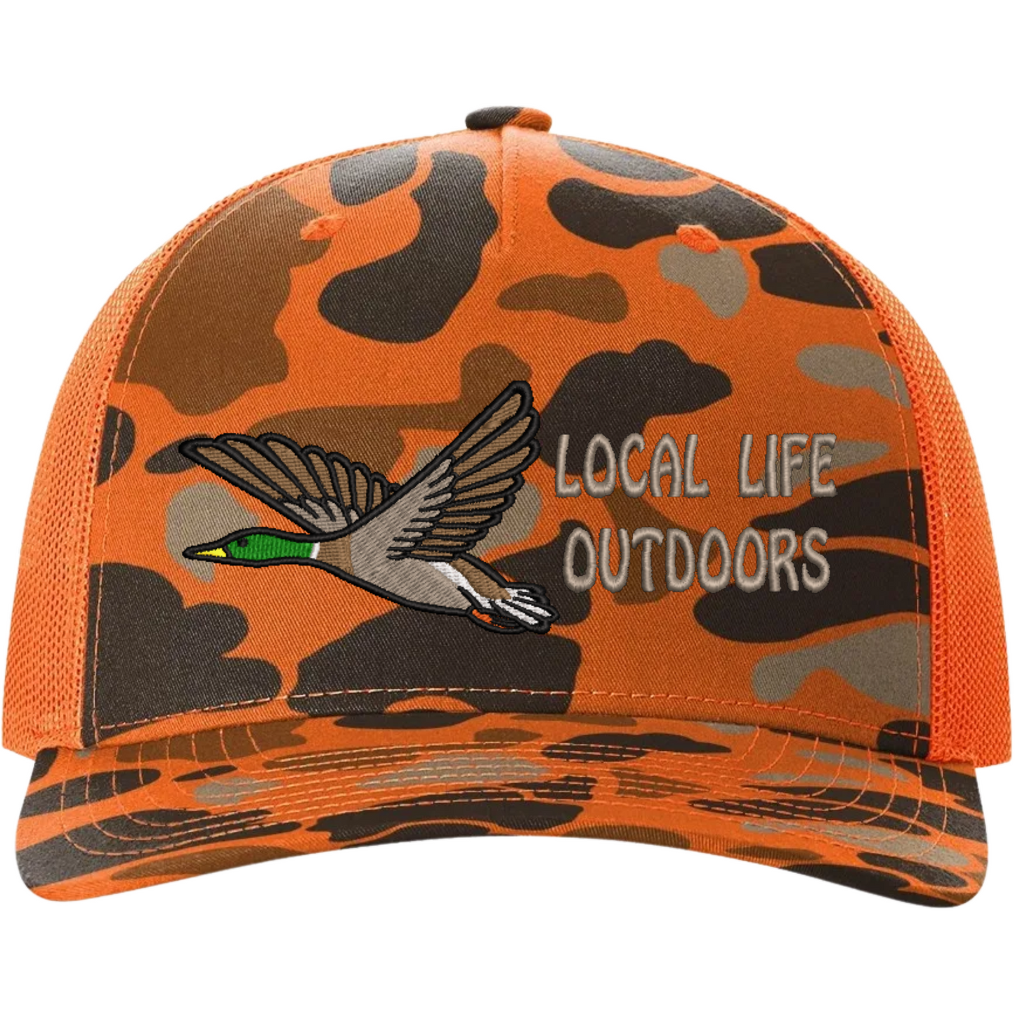 LLO Duck Camo Richardson 112 Trucker Hat