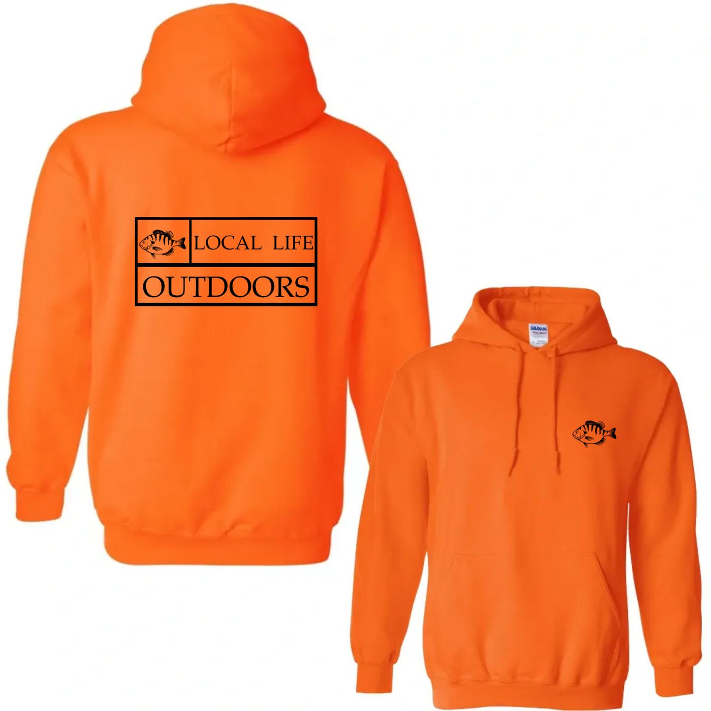 Local Life Outdoors Banner Print Hoodie
