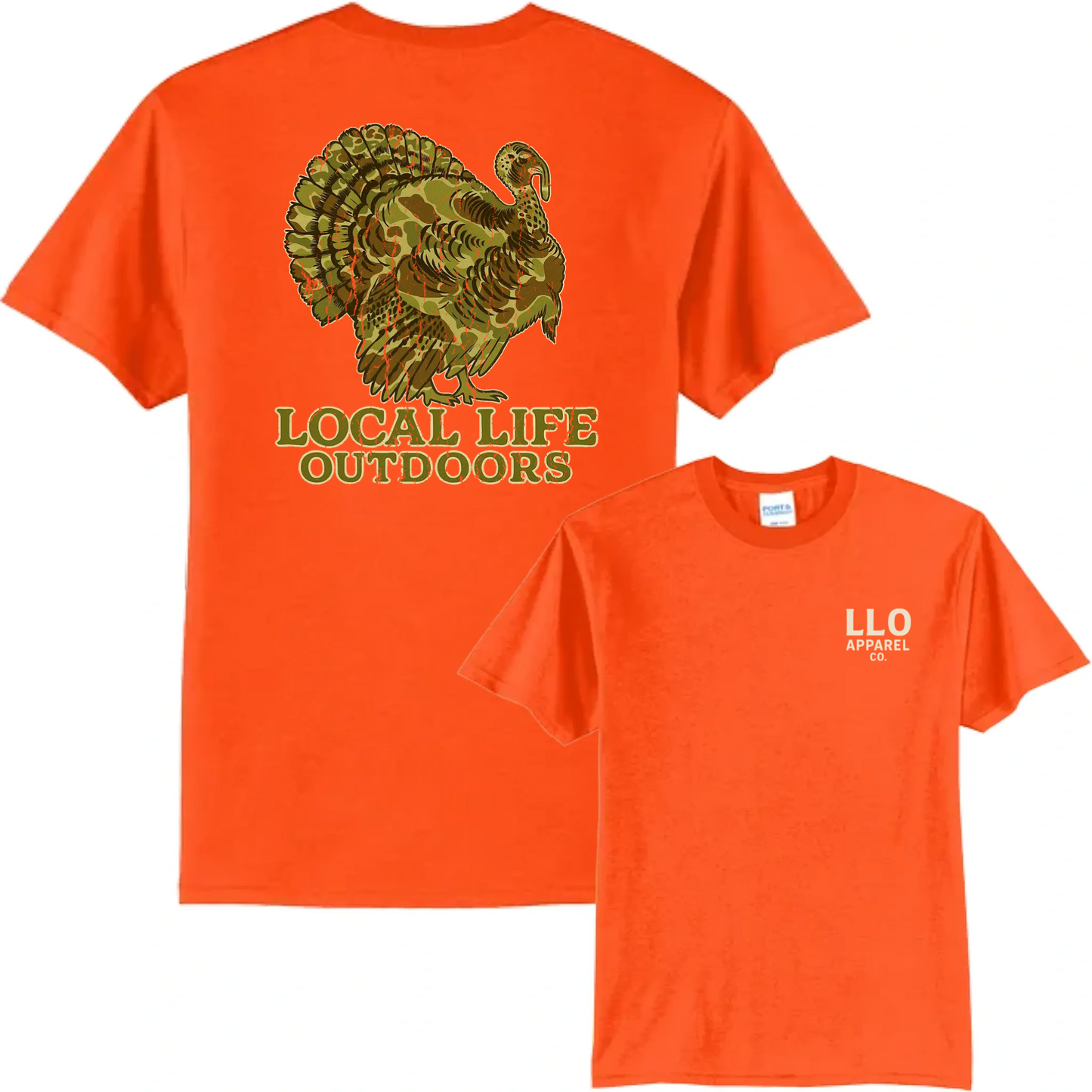 Local Life Outdoors Camo Turkey Logo Classic Tee