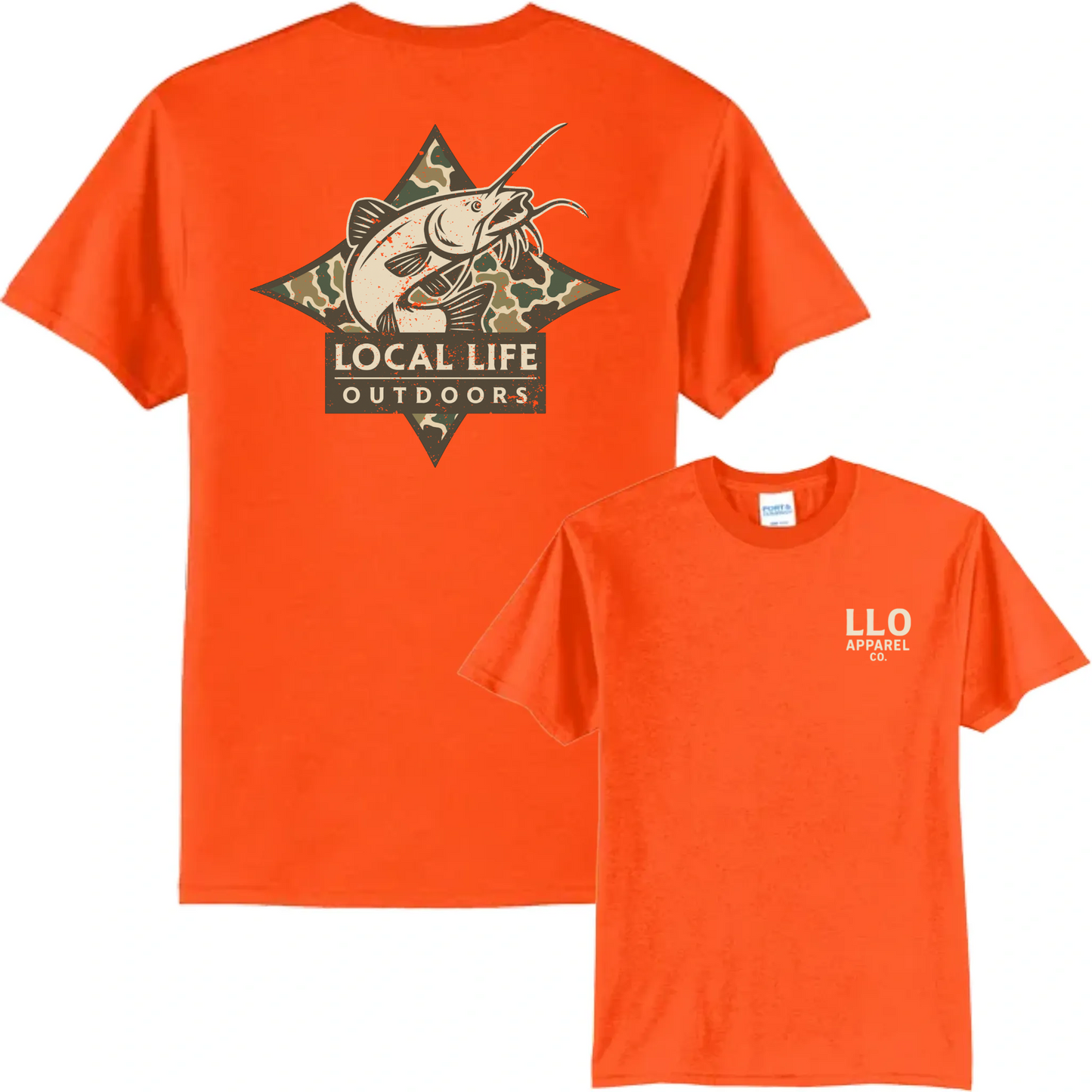 Local Life Outdoors Catfish Logo Classic Tee