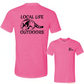 Local Life Outdoors Raccoon Print Classic Tee