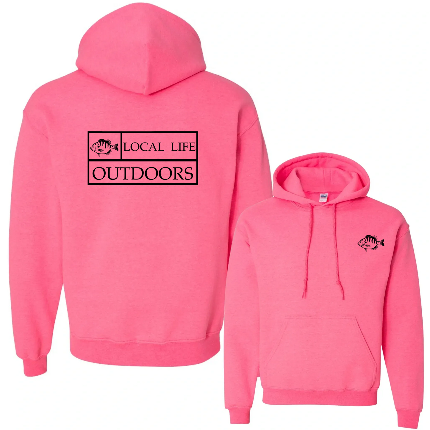 Local Life Outdoors Banner Print Hoodie