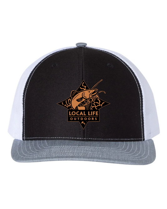 LLO  Catfish Logo Leather Patch Hat