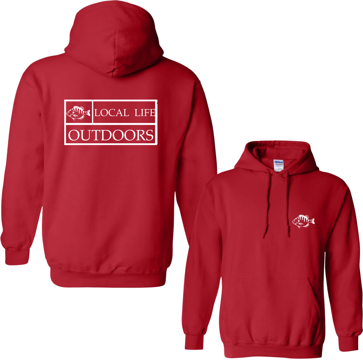 Local Life Outdoors Banner Print Hoodie