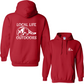 Local Life Outdoors Raccoon Print Hoodie