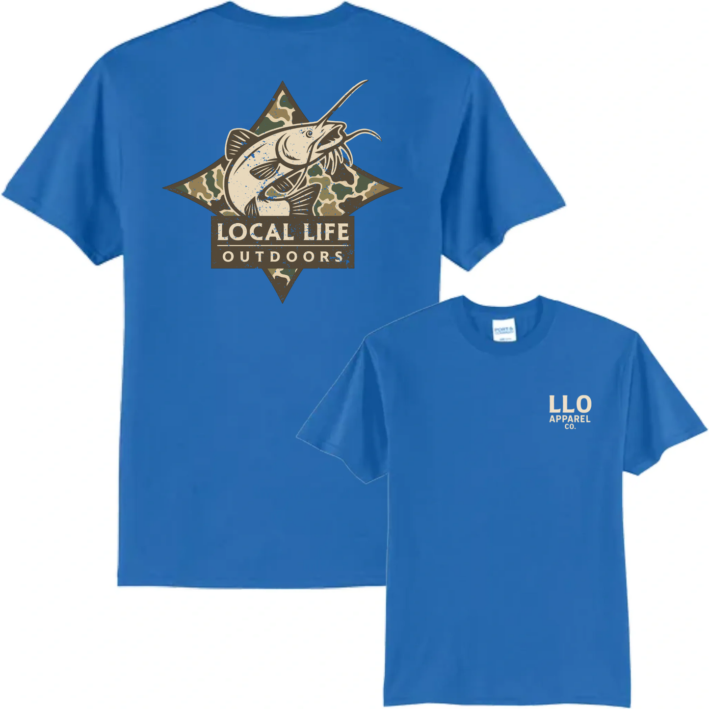 Local Life Outdoors Catfish Logo Classic Tee