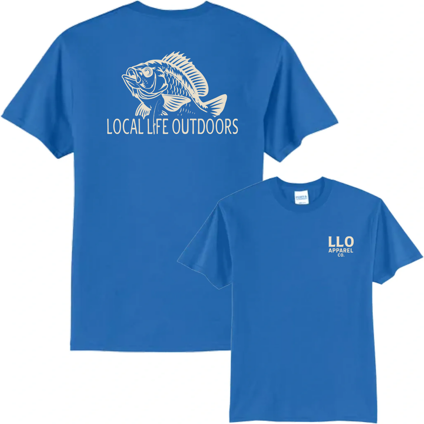 Local Life Outdoors  Fish Logo Classic Tee
