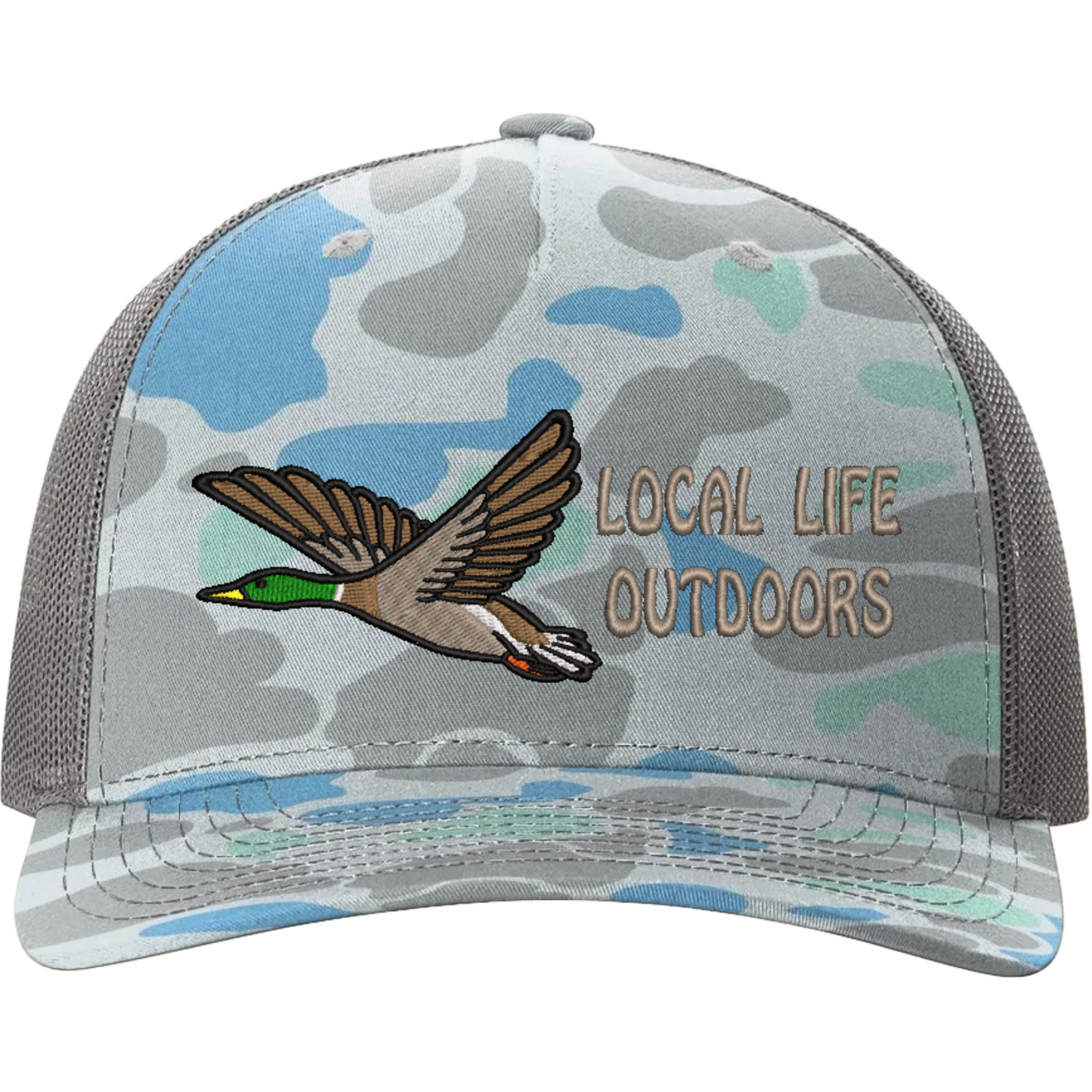 LLO Duck Camo Richardson 112 Trucker Hat