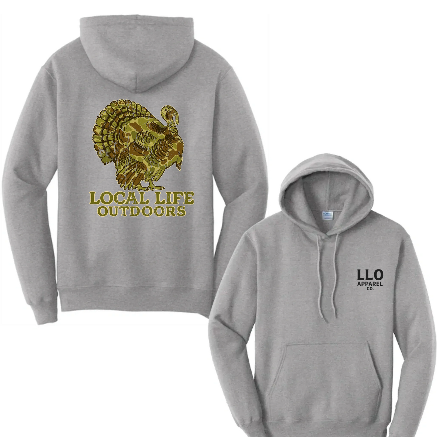 Local Life Outdoors Camo Turkey Logo Classic Tee