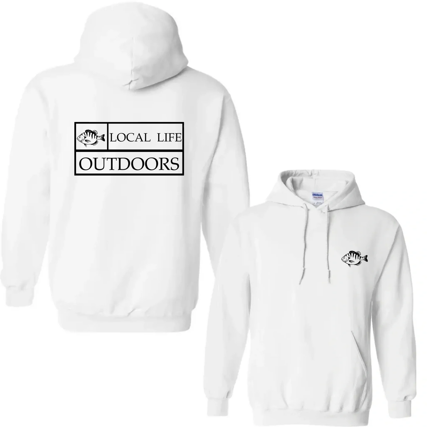 Local Life Outdoors Banner Print Hoodie