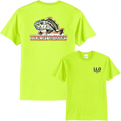 Local Life Outdoors American Flag Fish Logo Classic Tee