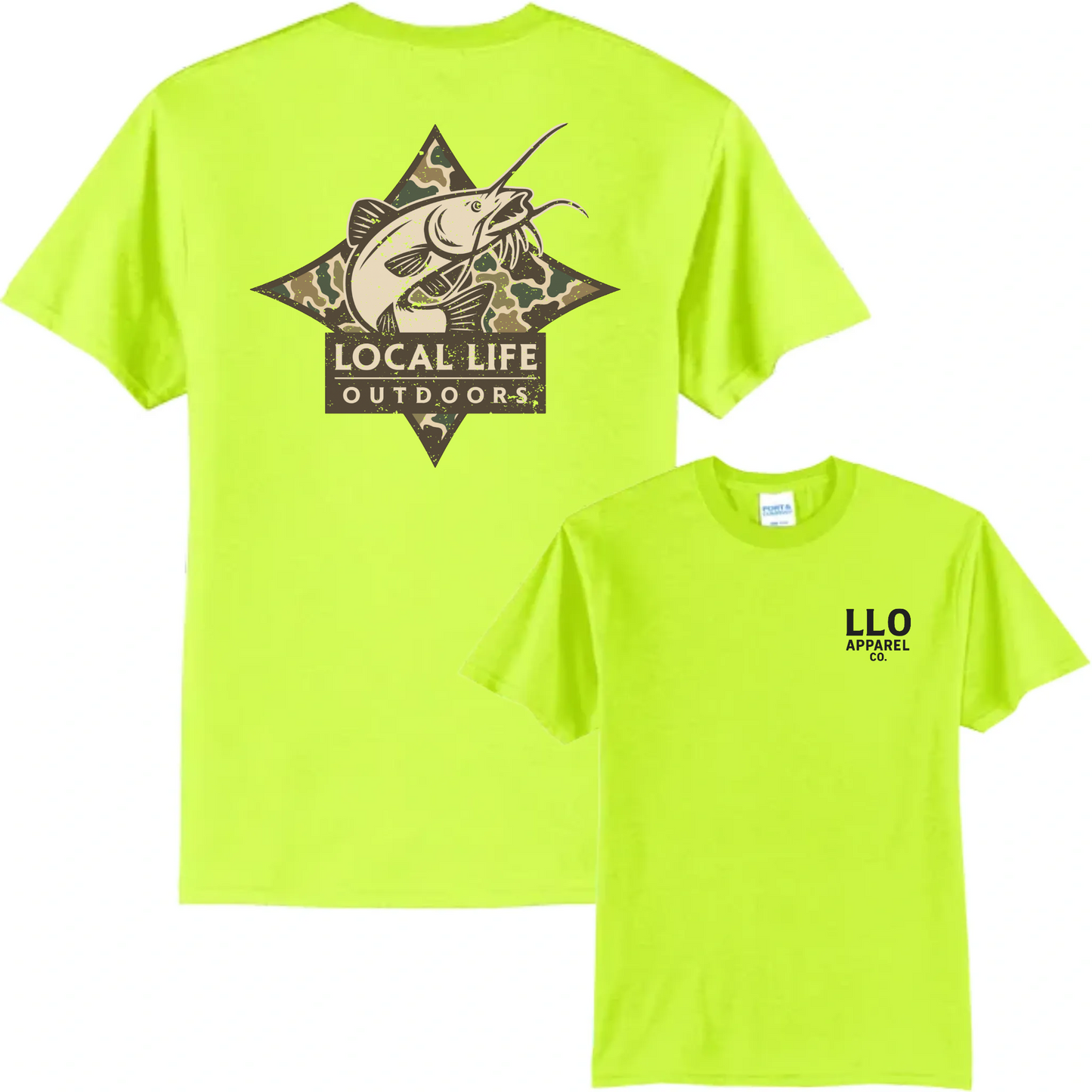 Local Life Outdoors Catfish Logo Classic Tee