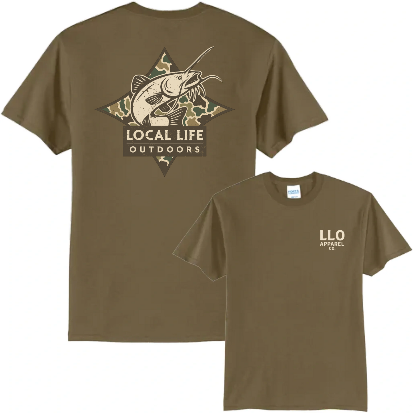 Local Life Outdoors Catfish Logo Classic Tee