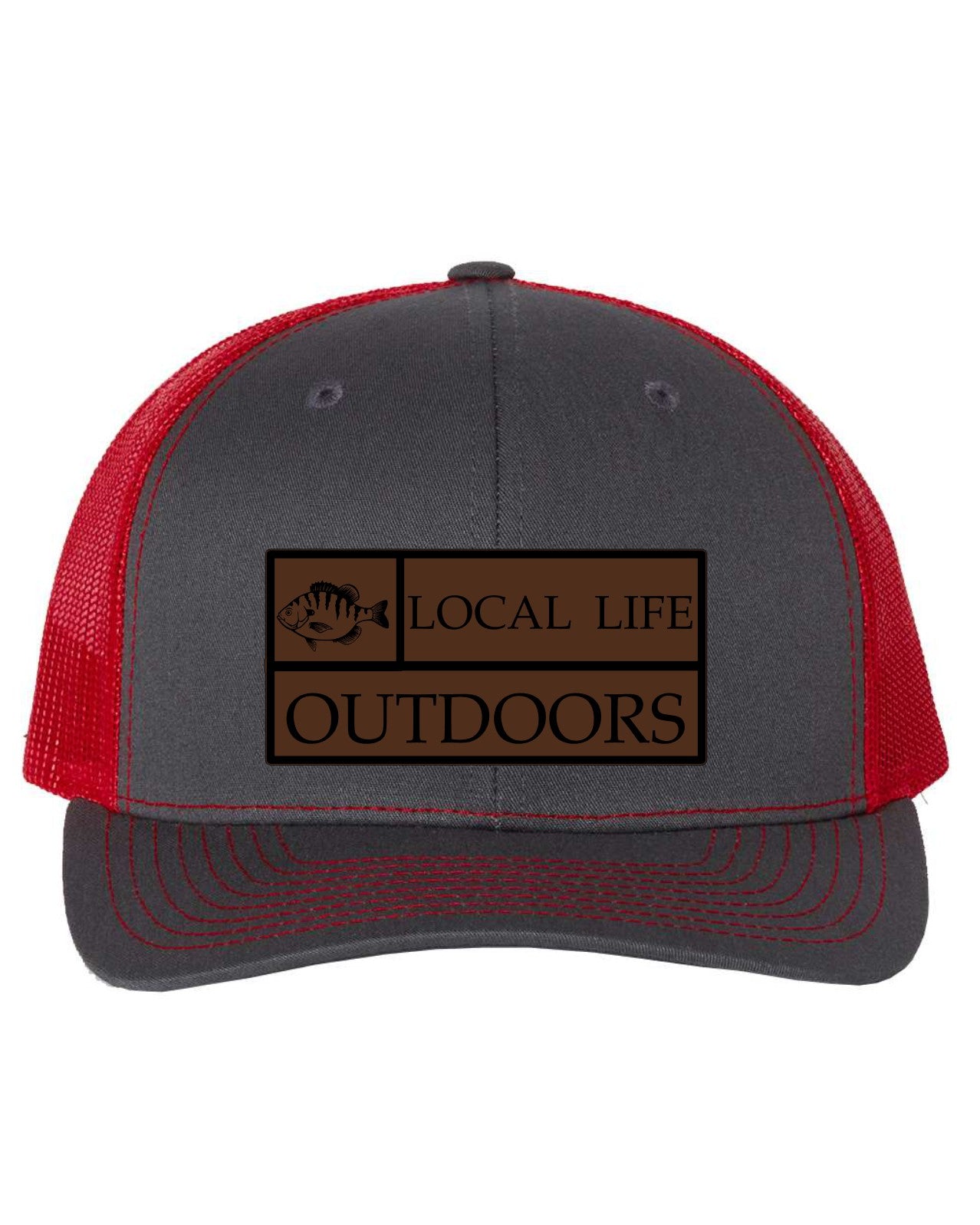 Local Life Outdoors Banner Print Leather Patch Richardson 112 Hat