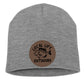 Local Life Outdoors Leather Patch Beanie
