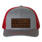 Local Life Outdoors Banner Print Leather Patch Richardson 112 Hat