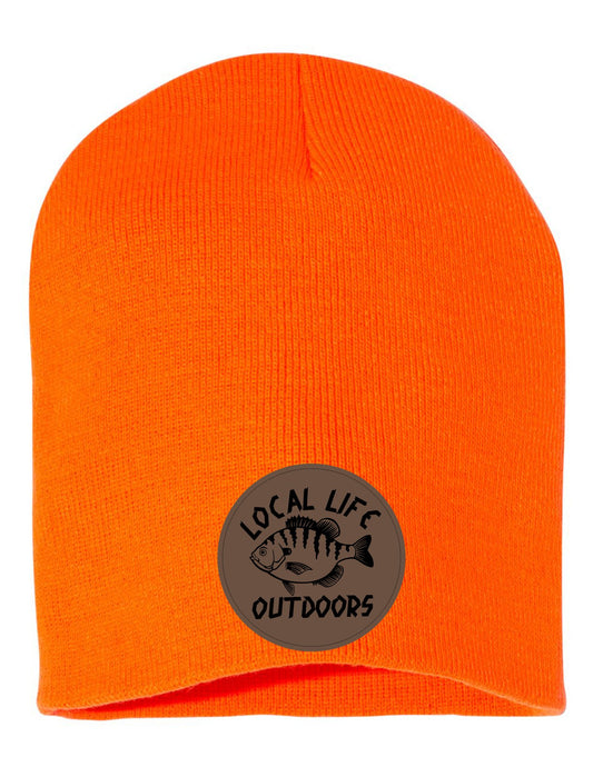Local Life Outdoors Leather Patch Beanie