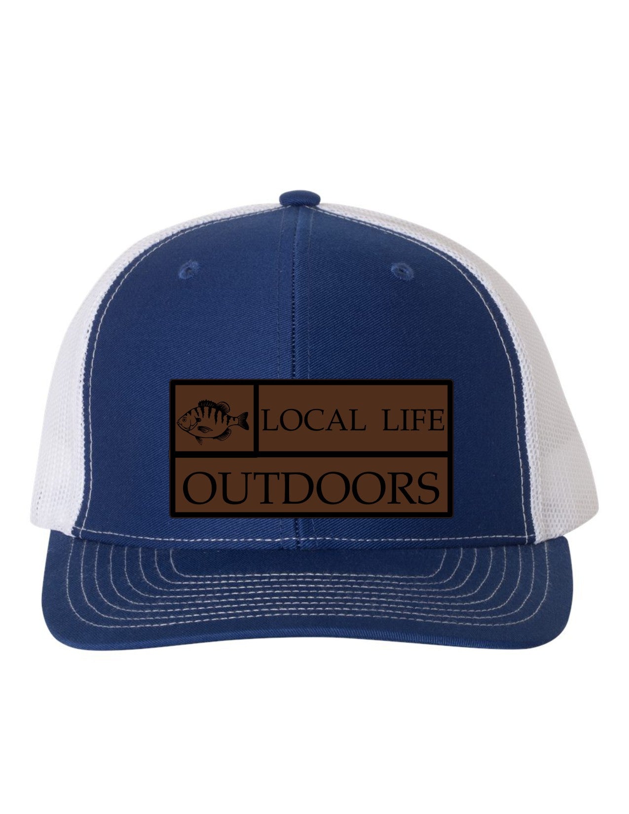Local Life Outdoors Banner Print Leather Patch Richardson 112 Hat
